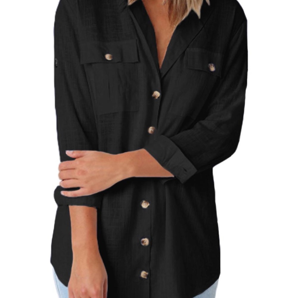 BC Basic Lyanna Shawl Collar Blouse